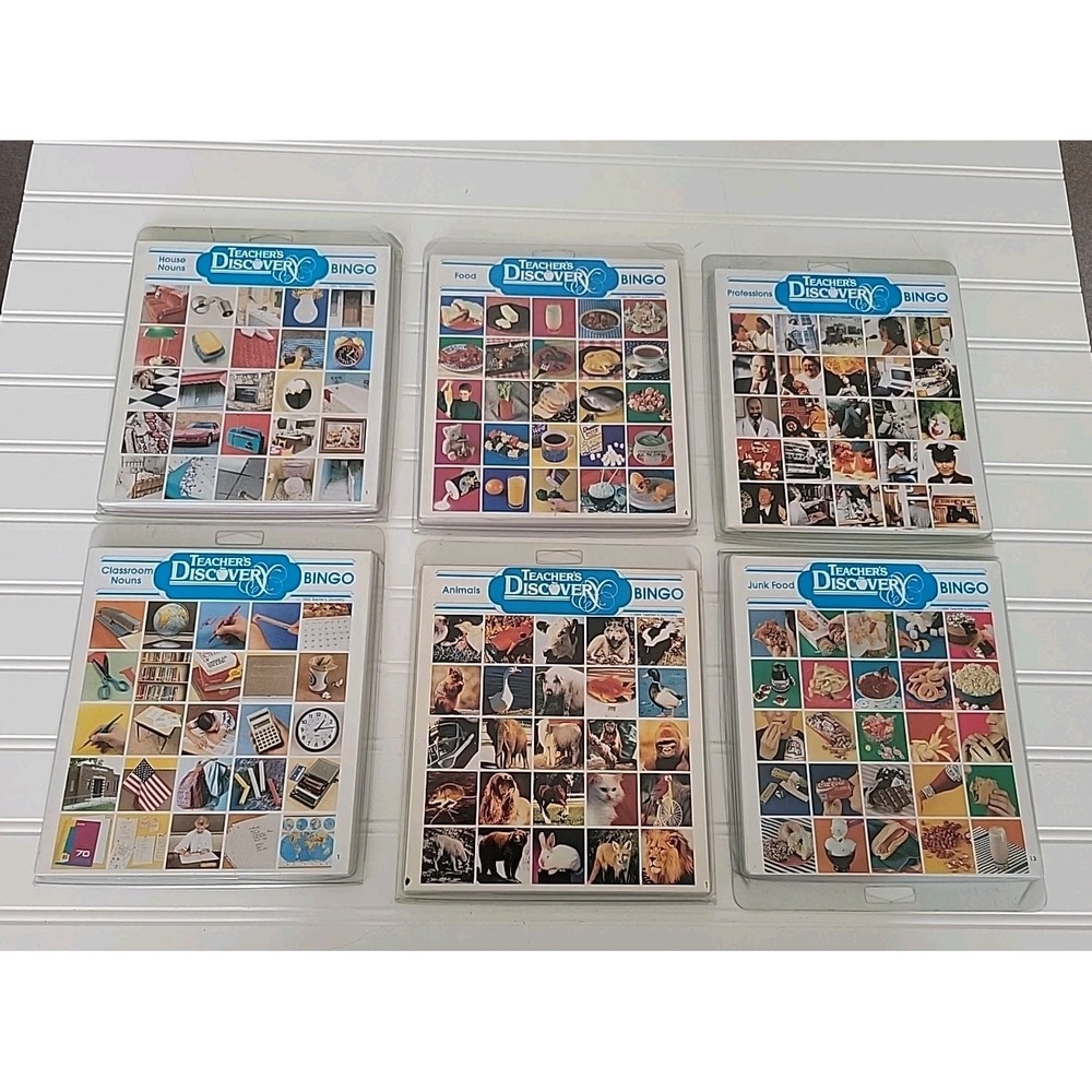 Teacher's Discovery Bingo, LOT OF 6, 2-36 PLAYERS, PREOWNED‎